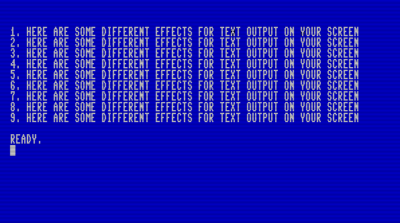 Texteffects for BASIC